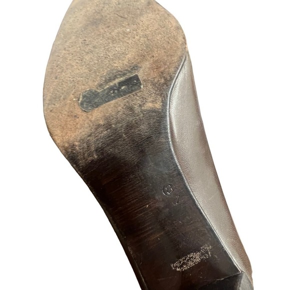 Vintage Botticelli Women's Brown Patent Leather Handcrafted Shoes - Picture 5 of 5